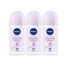 Kadın Roll-on Deodorant Double Effect 50ml, Ter Kokusuna Karşı 48 Saat Koruma, X3 Adet P10848