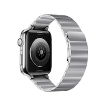 Newface - 65 - Apple Watch Uyumlu 38mm Kr404 Huks Kordon - Aconcept - - Gümüş