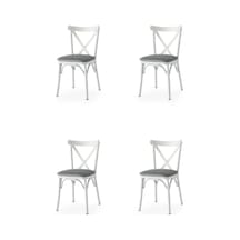 Bahar Mutfak Bahçe Cafe Sandalyesi 4 Li Set 001