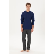 U.s. Polo Assn. Erkek Lacivert Pijama Takım 50301731-vr033 Lacivert
