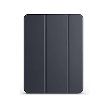 Apple İle Uyumlu İpad Pro 11 2024 Smart Cover Kalem Bölmeli Standlı 1-1 Kılıf Siyah