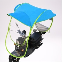 Aircraft (Carrier) Jzcat Motosiklet Ve Scooter İçin Yağmurluk Tentesi Gölgelik Branda Mavi