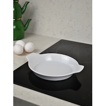 1 Adet Porselen Sahan Yumurta Sahanlığı 18 Cm Fırın Kabı Mini Tar