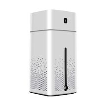 Ev Odası Usb Nemlendirici 1000ml Büyük Kapasite, 7 Renkli Işık Ve Aromaterapi Fonksiyonu, Otomatik Kapanma Özelliği, Beyaz