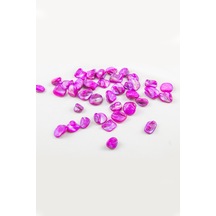 13x15 Mm Yamuk Model Fuşya Doğal Taş Boncuk Takı, Aksesuar Malzeme 20 Adet