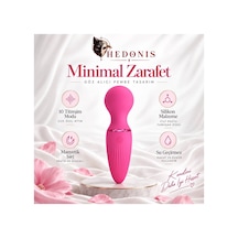 Kadın 10 Titreşim Modlu Manyetik Şarjlı Medikal Silikon Su Geçirmez 12cmx3.7cm Pembe Vibratör