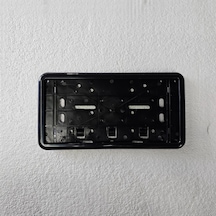 Kare Plakalık Otomobil Uyumlu Parlak Siyah Plastik 32x17cm