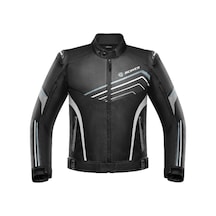 Ebakbak Motosiklet Montu Full Korumalı 4 Mevsim Maxdura Kumaş Ve Pu Deri Motor Mont Siyah Edt