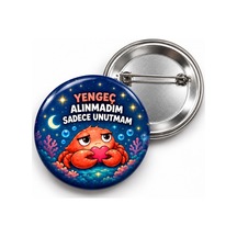 Yengeç - Alınmadım Sadece Unutmam - 58mm Rozet Çok Renkli