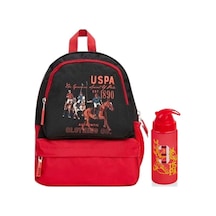 U.s. Polo. Assn. Erkek Çocuk Anaokul Çanta Seti Plset2204301 Siyah-kırmızı