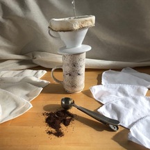 Tr Kumaş Kahve Filtresi 2 Adet Doğal Ham Bez V60 Uyumlu, Beyaz Diğer