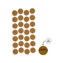 Hyk Group Mobilya Masa Sandalye Koltuk Ayağı Kaydırmaz Ses Önleyici Keçe Yapışkanlı 28 Mm 28 Adet Kahverengi