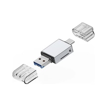 Ally Usb 3.0+type-c+lightning Sd Kart Okuyucu - Hızlı Card Reader- 5775 Renkli