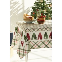 Ays Home Mint Çam Ağaçlı Masa Örtüsü Ays Home Mint Çam Ağaçlı Masa Örtüsü