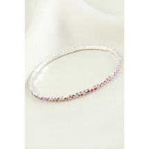 2 - 708 - Mm Minik Şerit Taşlı Suyolu Bileklik - Flzdgnkr - - Pembe