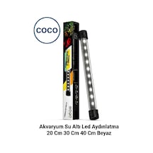 Coco Akvaryum Su Altı Led Aydınlatma 30 Cm Beyaz 4w 10 Led Akvaryum İçi Aydınlatma