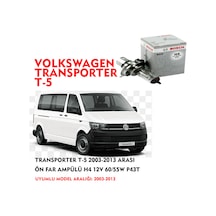 TRANSPORTER T-5 2003-2013 ARASI ÖN FAR AMPÜLÜ H4 12V 60/55W P43T