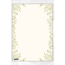 A5 Çiçek Bloknot Çizgisiz Defter - 50 Yaprak - Memopad - Notepad - Not Defteri - Not Kağıdı - 3219 Çok Renkli