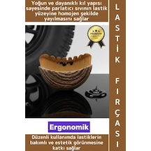 Wintoup Premium Ergonomik Dayanıklı Yoğun Kıl Motosiklet Otomobil Bakım Hazneli Araç Lastik Parlatma Fırçası