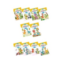 Sevimli Dinozorlar Boyama Kitabı Sticker Çıkartmalı 10 Kitap Set
