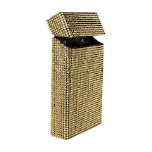 Nesgıft Kadın Gold Swarovski Taşlı Ince Uzun Sigara Kutusu