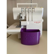 Singer Overlok Çöp Kutusu Fire Kabı Xl Kişiye Özel Mor 14sh654 14
