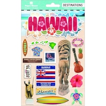Seyahat Hawaii 2d Çıkartmaları, 3'lü Paket Diğer