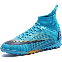 Yucama Erkek Sivri Futbol Ayakkabısı Nefes Alabilir Spor Ayakkabıları Erkek Çocuk Dış Mekan Gençlik Futbol Ayakkabısı Profesyonel Antrenman Ayakkabısı Futbol Ayakkabısı Dayanıklı Color : Bleu R, - Bleu R