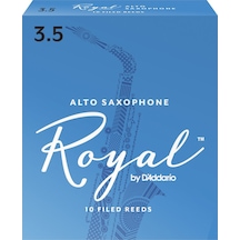 D'addario Rjb1035 Royal Alto Saksafon Kamışı No: 3.5 Profesyonel - 10'lu Paket Güçlü Nefes Desteği İsteyen İleri Seviye Performans
