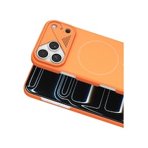 Joko Apple iPhone Uyumlu  17 Pro Max Uyumlu Export Magsafe Kapak - Turuncu