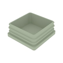 Cateksss 60x60 Mm Profil İçin Kademeli İçe Geçme Profil Tapası, Profil Kapak, Profil Tapa Krem - 40 Lı Paket