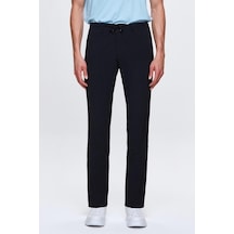 Novahub Ds Damat Slim Fit Lacivert Beli Lastikli Bağcıklı Fermuarlı Likralı Rahat Jogger Pantolon 2hc03ortjgr01 Lacivert - 44 Lacivert
