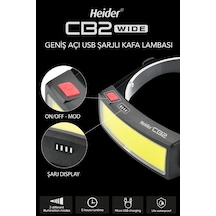 Janva CB2 Wide USB Şarjlı Geniş Açı Kafa Lambası - 5 Yıl Garantili- CE ve RoHS belgeli Çok Renkli