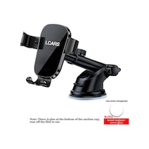 Hightower Araç İçin Altın Renkli Siyah Evrensel Destekli Emniyetli Cep Telefonu Tutucu