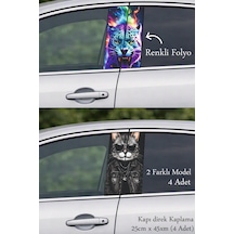 Aracınız İçin Şık Kapı Direk Folyo Sticker Etiket