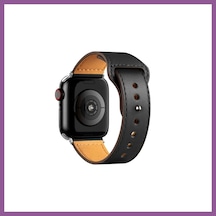 Bezos Watch 42mm Uyumlu Kr415 Luaz Deri Kordon - Siyah Rengaren