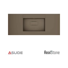 Realstone Flatstone Etajerli Granit Lavabo 64,5 50cm Cappuccıno Belirtilmemiş