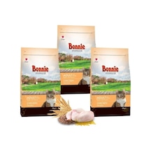Bonnie Tavuklu Yetişkin Kedi Maması 1,5 Kg X 3 Adet