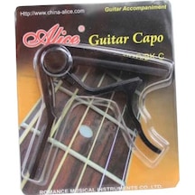 Alice A007d/bk-a1 Siyah Gitar Kaposu Tek Elle Hızlı Tak-çıkar Mekanizma Güçlü Yay Tansiyonu Ve Çizilmeyi Önleyen Kauçuk Pedler