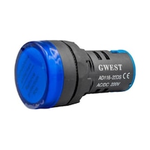 Gwest 22-220-m ,mavi-220v M22 Sinyal Lamba