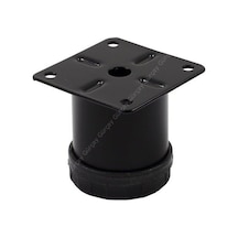Gürçayhırdavat Metal Mobilya Ayağı Siyah Çap 42Mm - 5Cm (4 Adet)