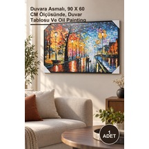 1 Adet Yağlı Boya Pano Duvara Asmalı, 90 X 60 Cm Ölçüsünde, Duvar Tablosu Ve Oil Painting
