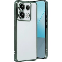 Xiaomi Poco X6 Kılıf Razer Lensli Silikon - Yeşil -