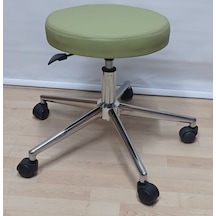 Ofis Taburesi Elden Hidrolikli Açık Yeşil Suni Deri Metal Yıldız Ofis Taburesi Elden Hidrolikli Açık Yeşil Suni Deri Metal Yıldız