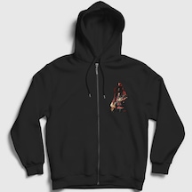 Presmono Unisex Les Paul Guns N' Roses Slash Fermuarlı Kapüşonlu Sweatshirt Siyah Presmono Unisex Les Paul Guns N' Roses Slash Fermuarlı Kapüşonlu Sweatshirt Siyah