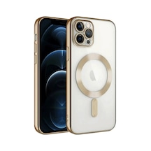 Apple iPhone Uyumlu,  13 Pro Kılıf Kross Magneticsafe Kapak - Gold