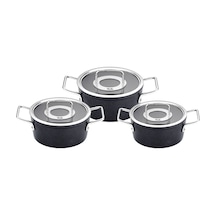 Fissler Adamant 6 Parça Cam Kapak Tencere Seti Renkli