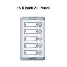 15 Li Işıklı Zil Paneli