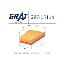 GRAT 15114 HAVA FİLTRESİ POLO 07- / TOLEDO IV 12- IBIZA V 09- / F