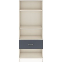 Arges Dolap 3 Raflı Tek Çekmeceli 88x30x221 Aytaşı-antrasit Aytaşı